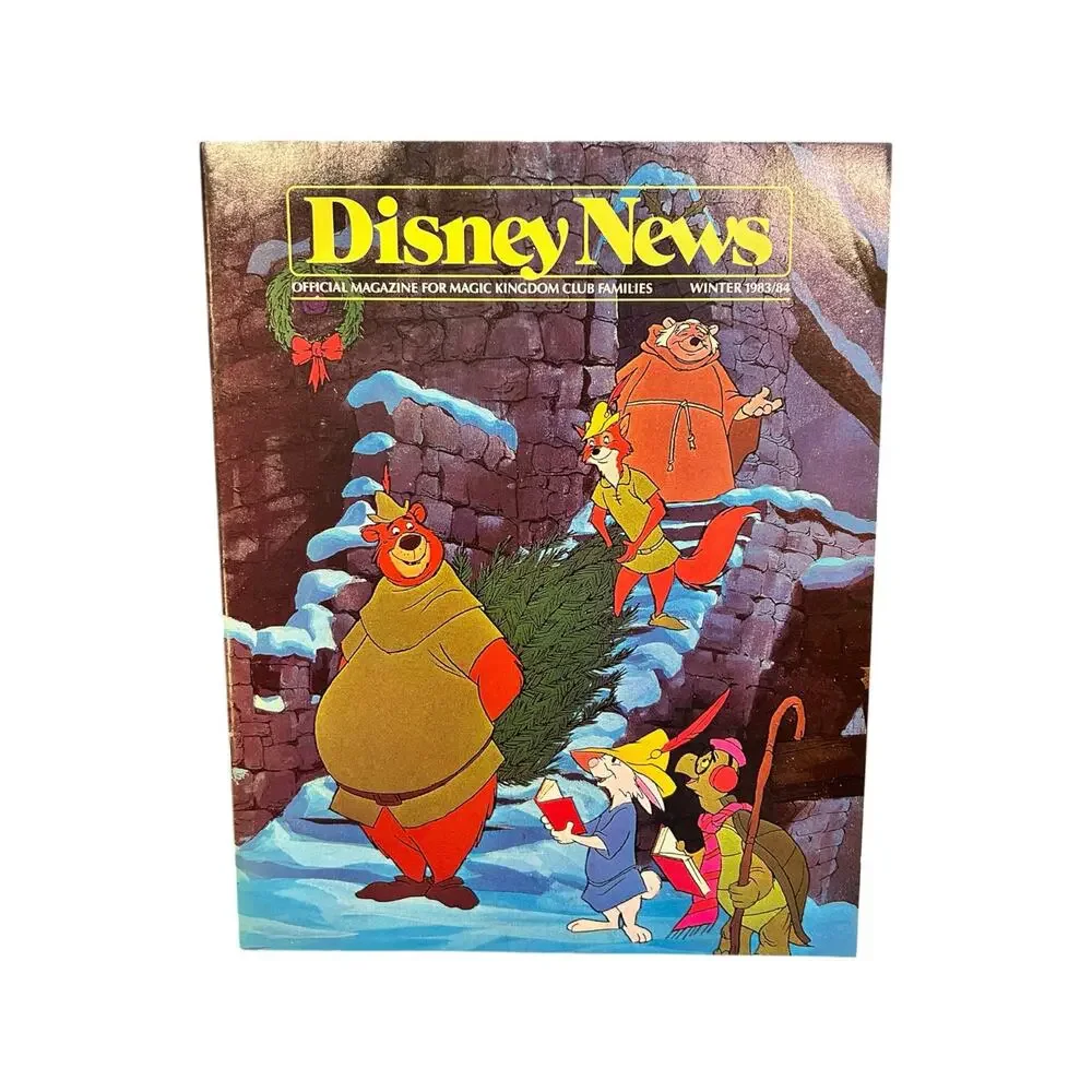 Vintage Disney News Magazine Winter 1983/84 Mickey’s Christmas Carol & Robinhood